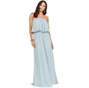 Show Me Your Mumu Hacienda Maxi in Teal Crisp Bridesmaid/Formal Dress L